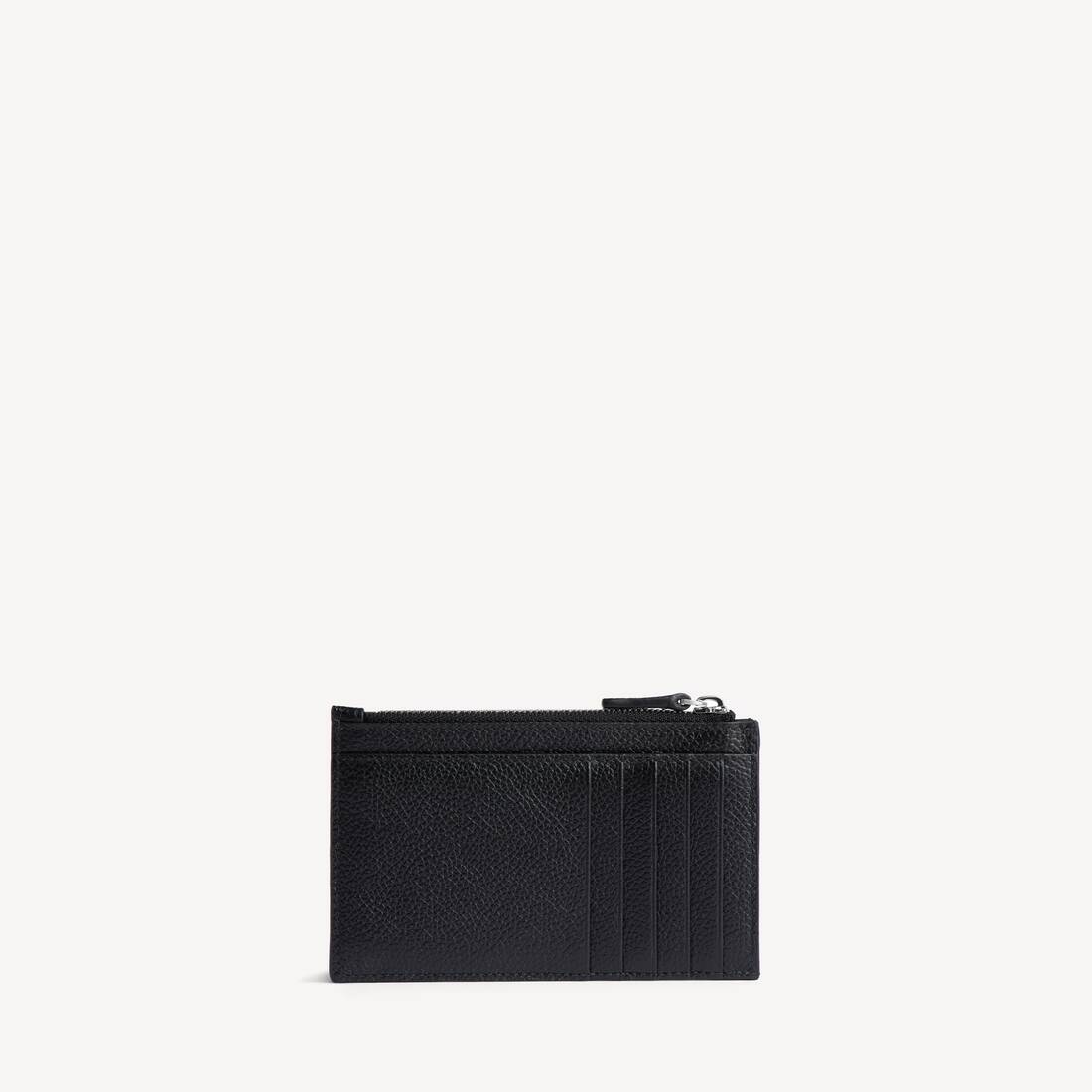 Men's Cash Large Long Coin And Card Holder in Black