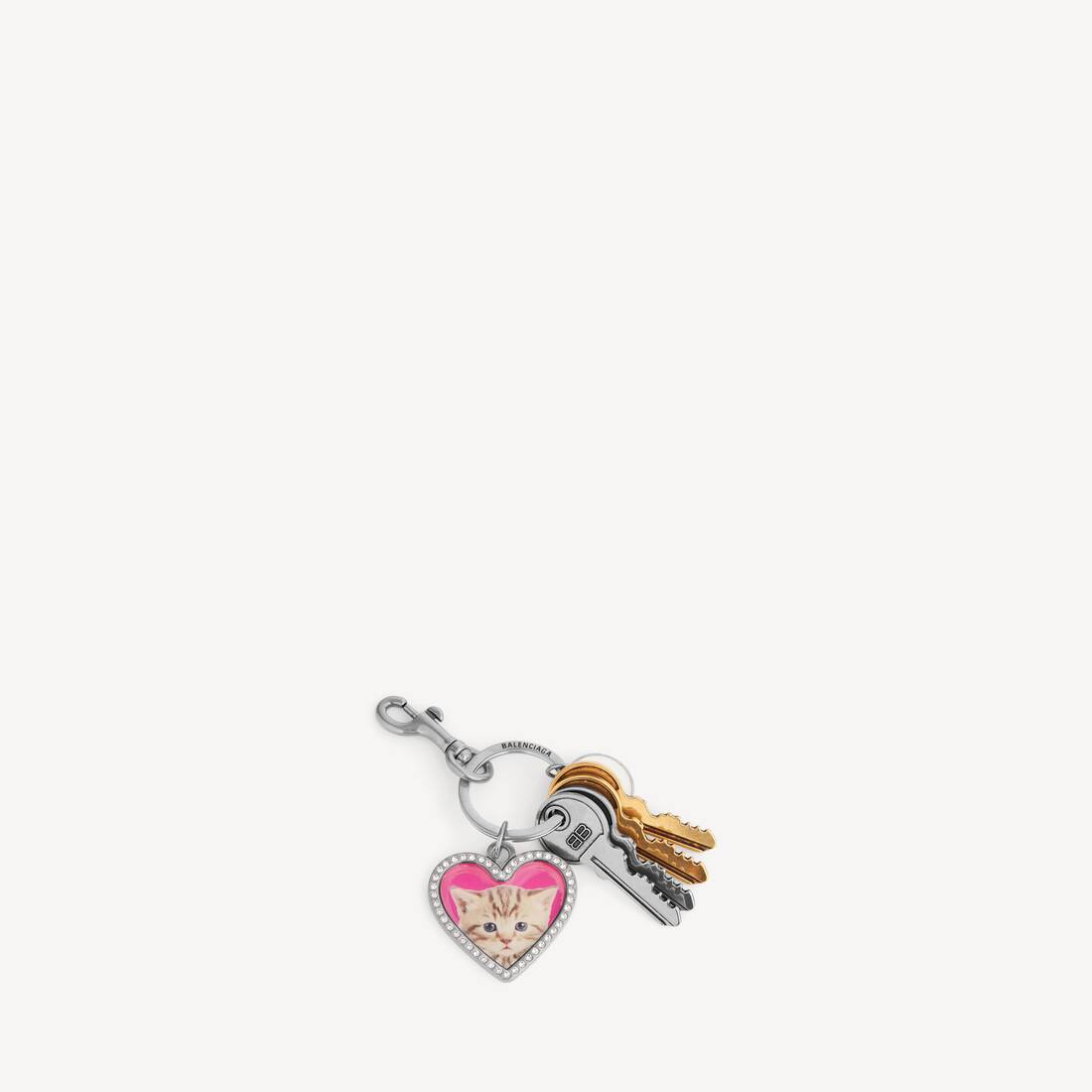 Women's Charm/keychain Heart in Multicolored