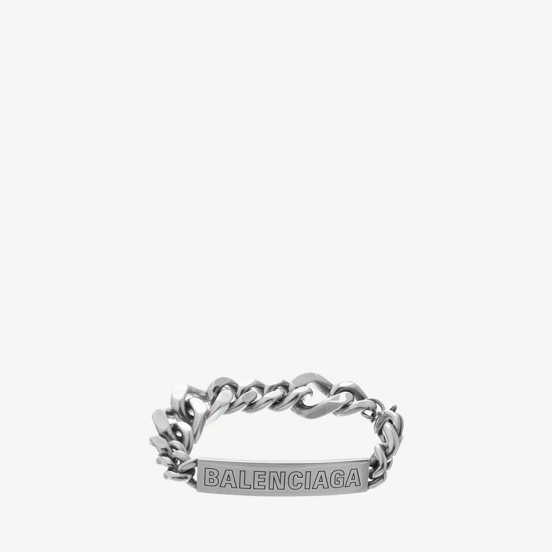 Plate Twist Bracelet in Antique Silver