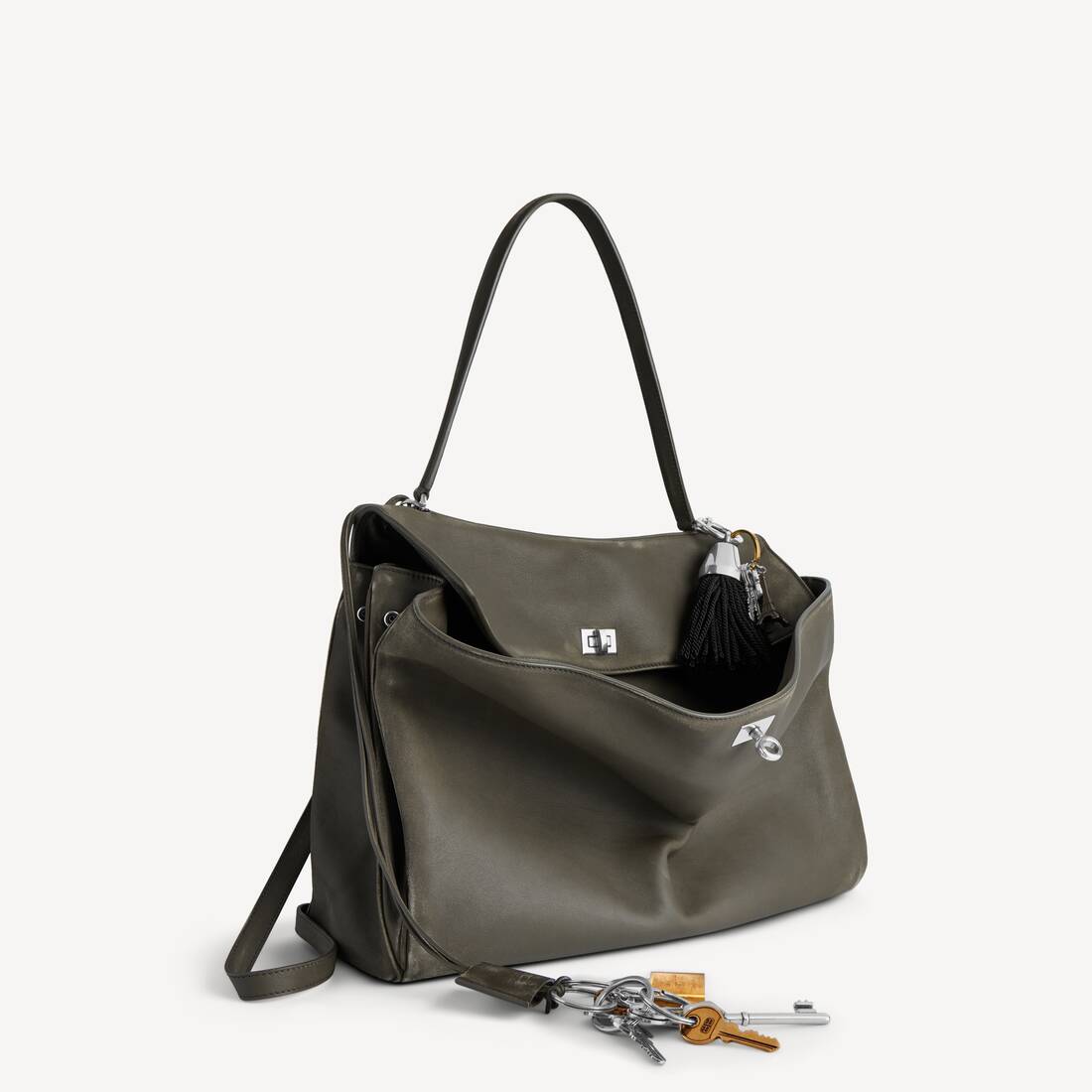 Women's Rodeo Handbag Large With Charms in Kaki