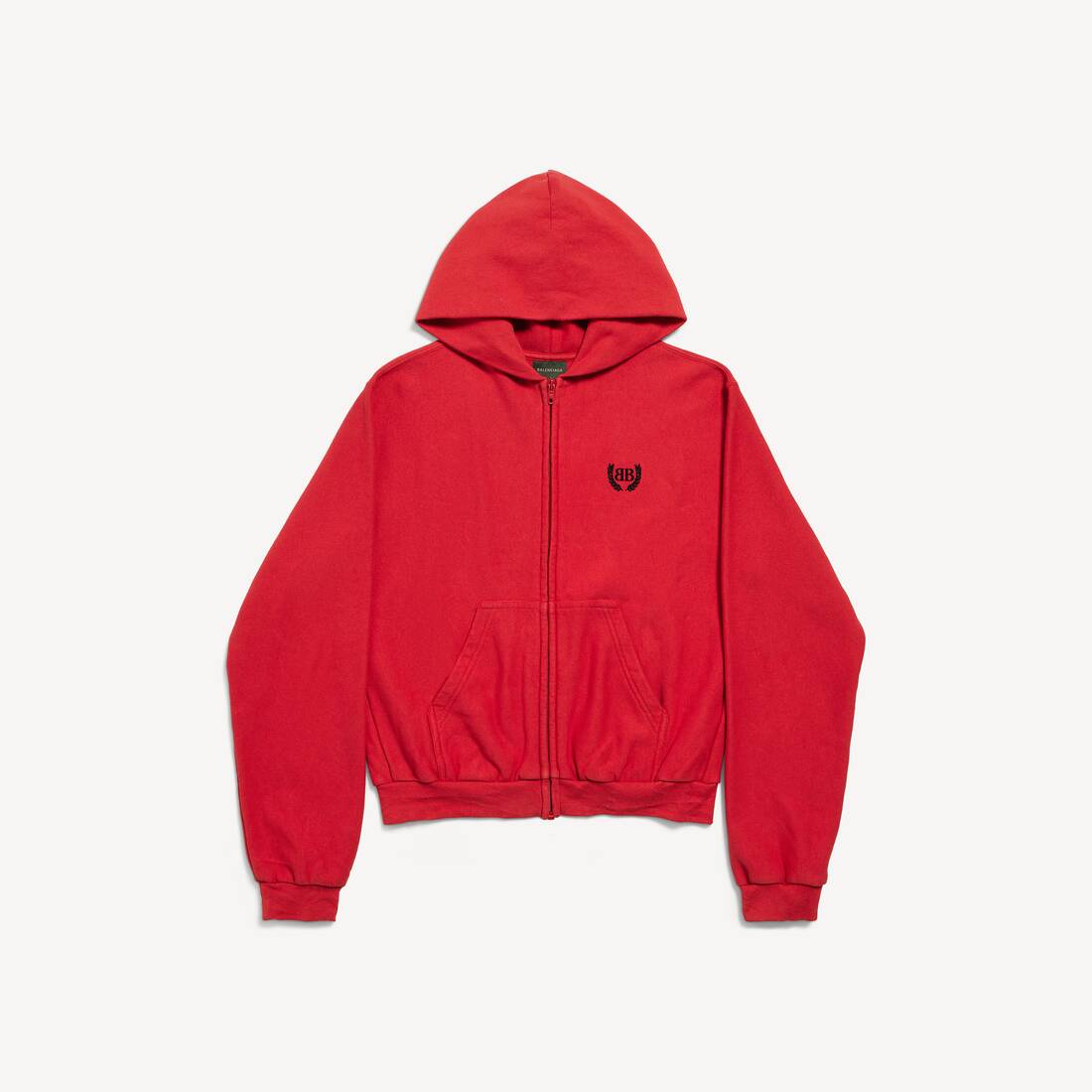 Women's Laurel Classic Zip-up Hoodie Regular Fit in Red/black