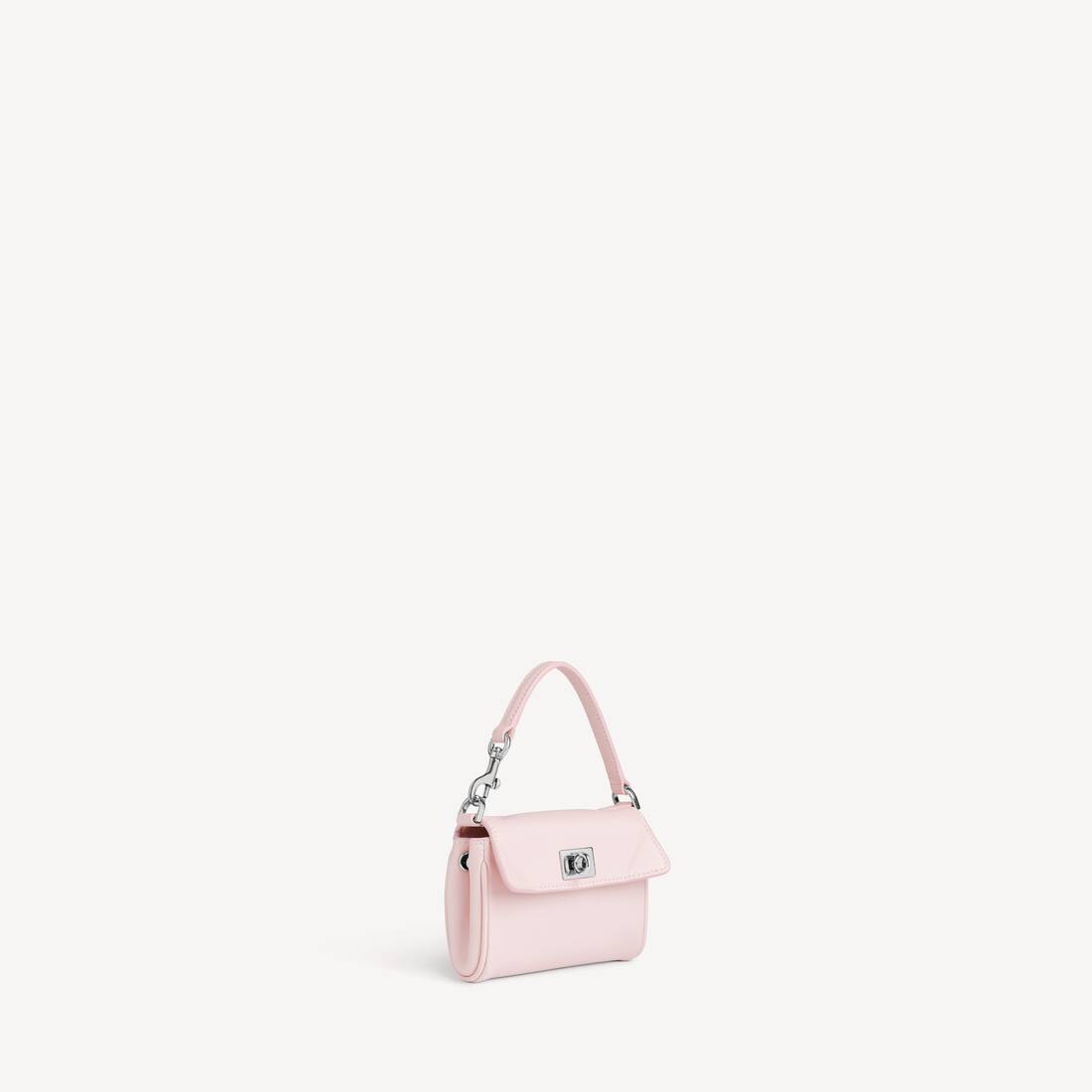 Women's Rodeo Micro Bag Charm in Suede Pink