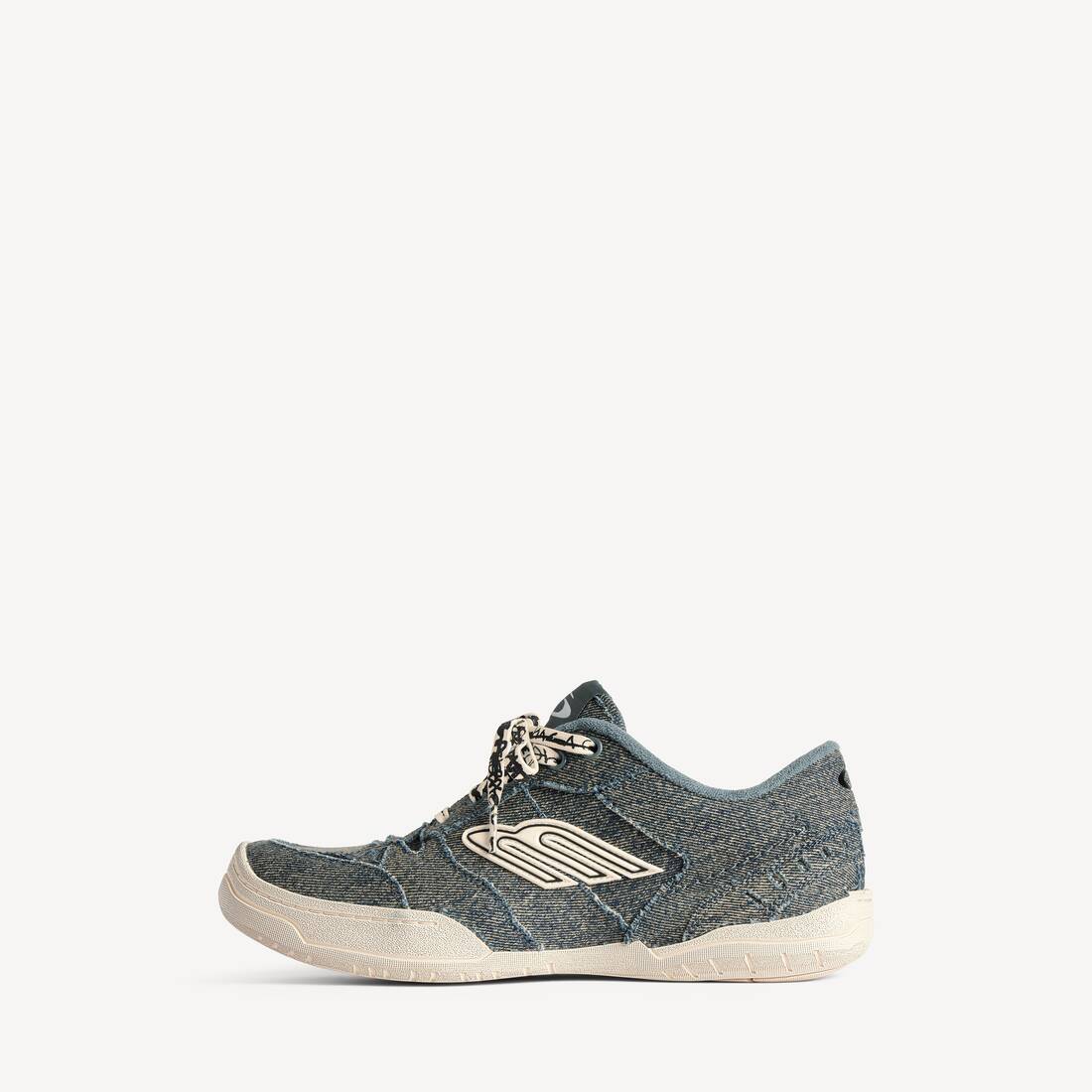 Men's Hamptons Denim Sneaker in Blue/off White