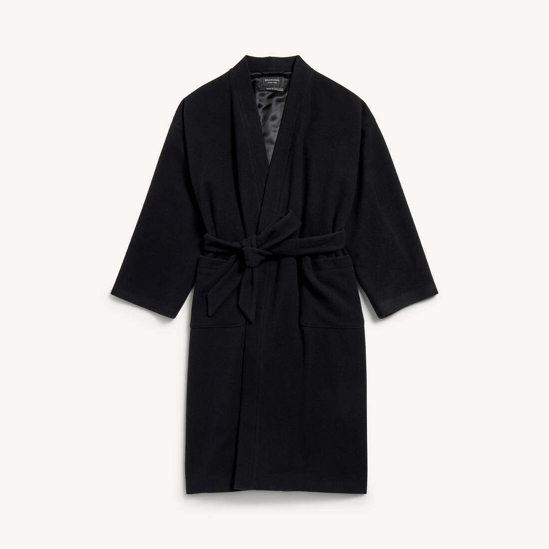 Women's Bathrobe Coat in Black