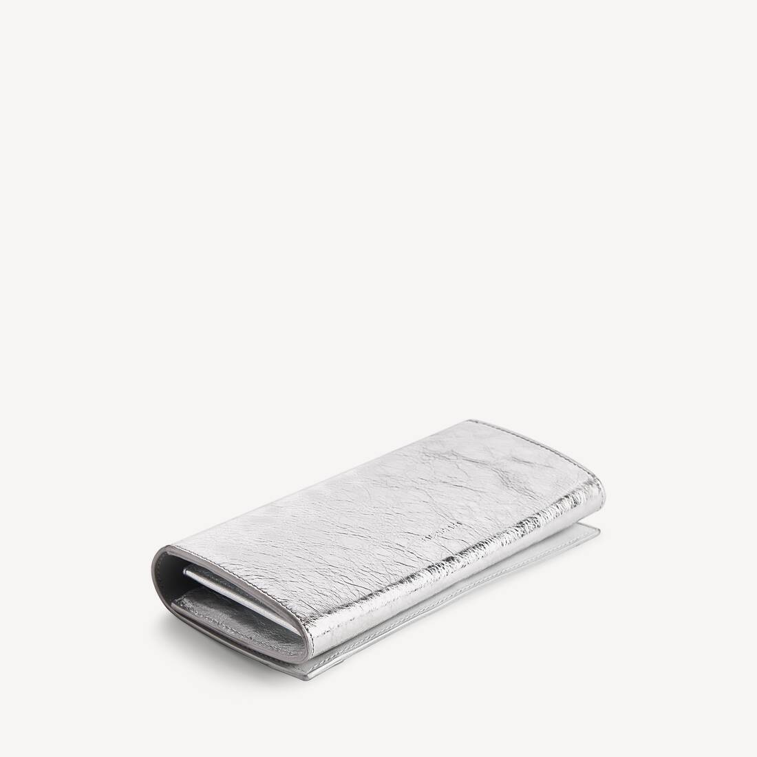 Women's Le City Money Long Wallet in Silver
