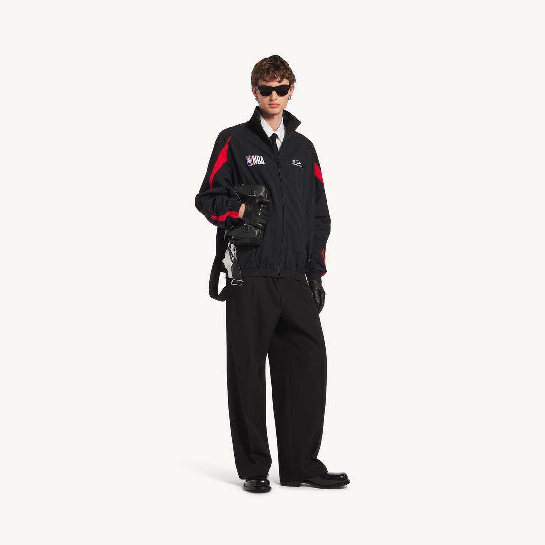 Men's Balenciaga | Nba Collaboration Tracksuit Jacket in New Black