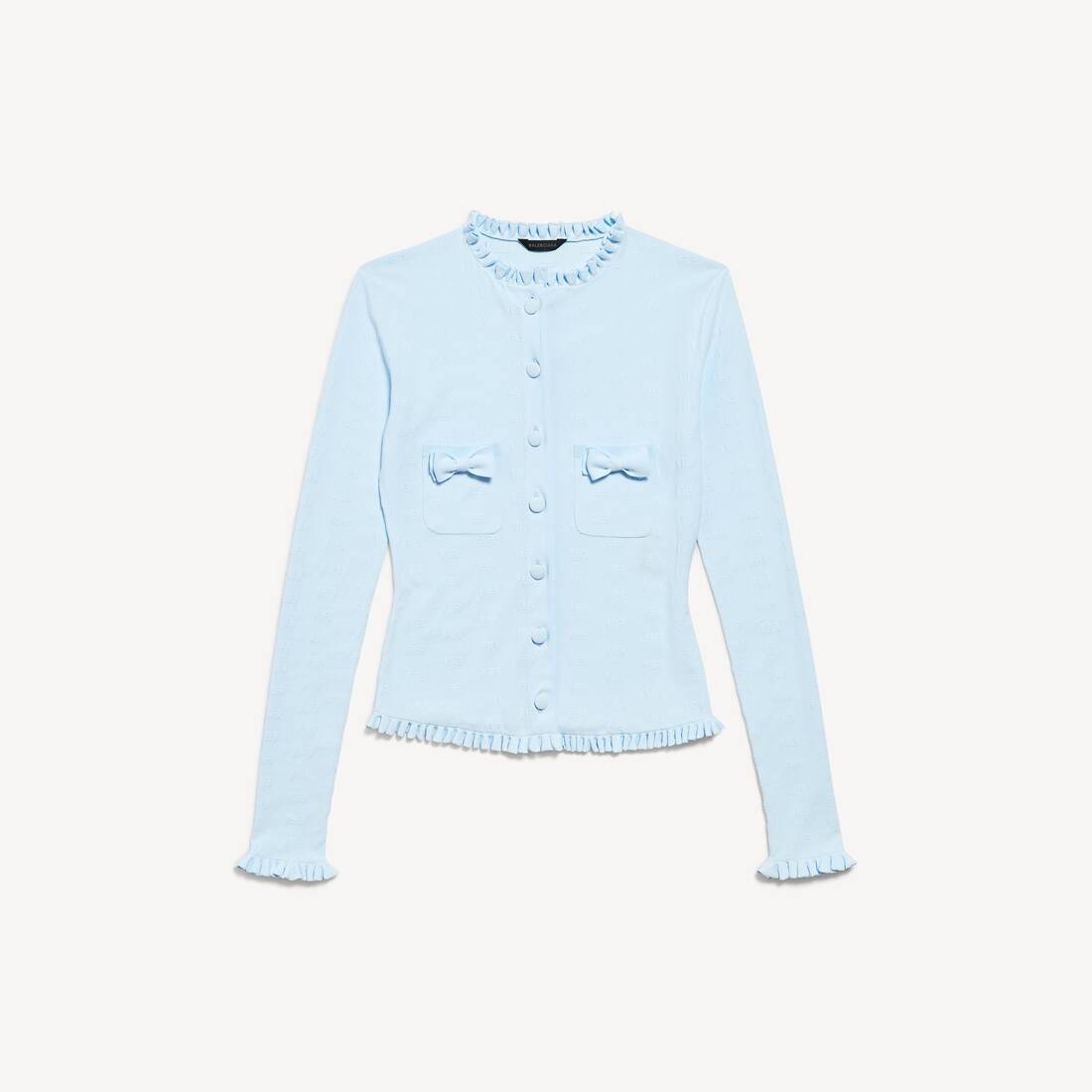 Women's Fitted Cardigan in Light Blue
