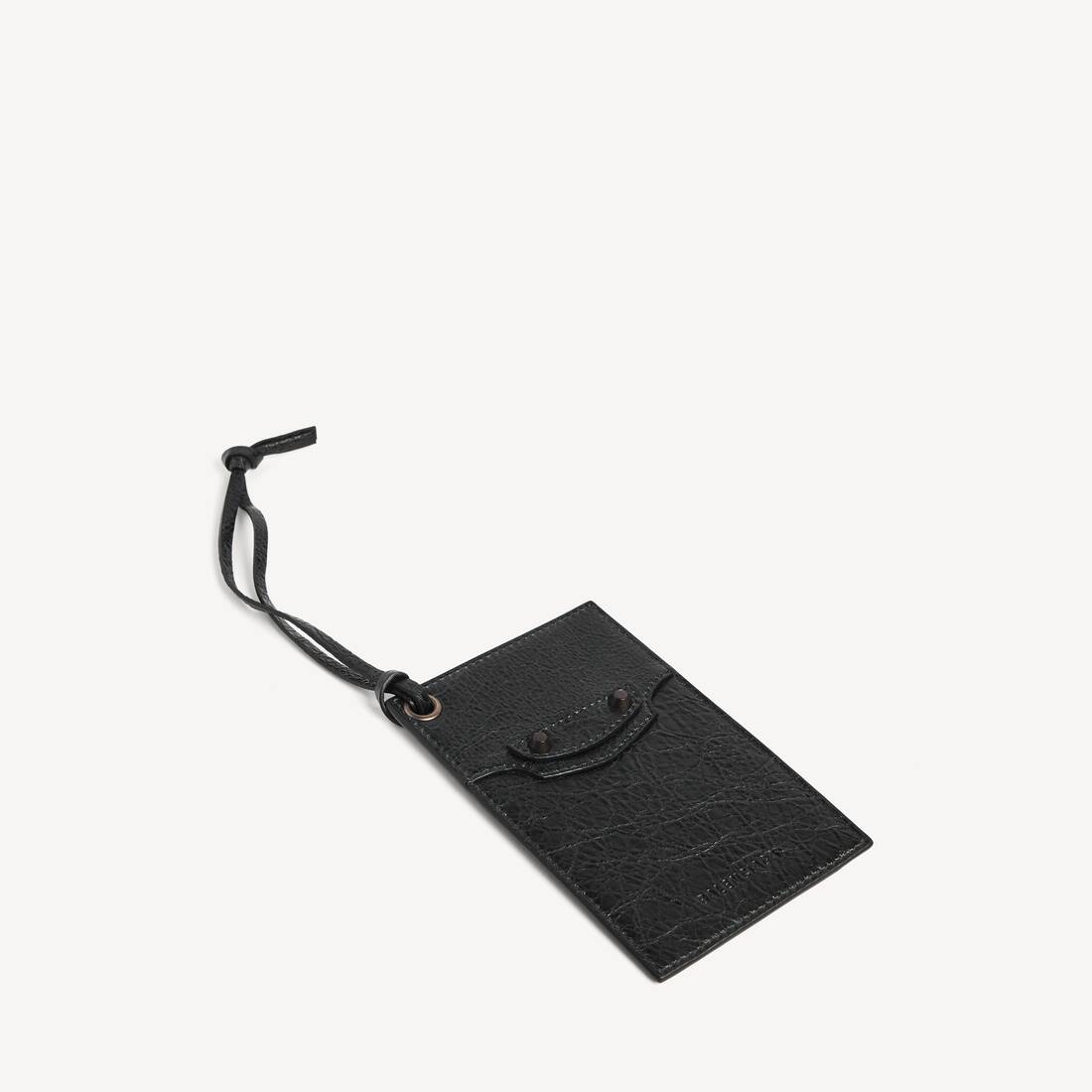 Men's Le City Charm/keychain Card Holder in Black