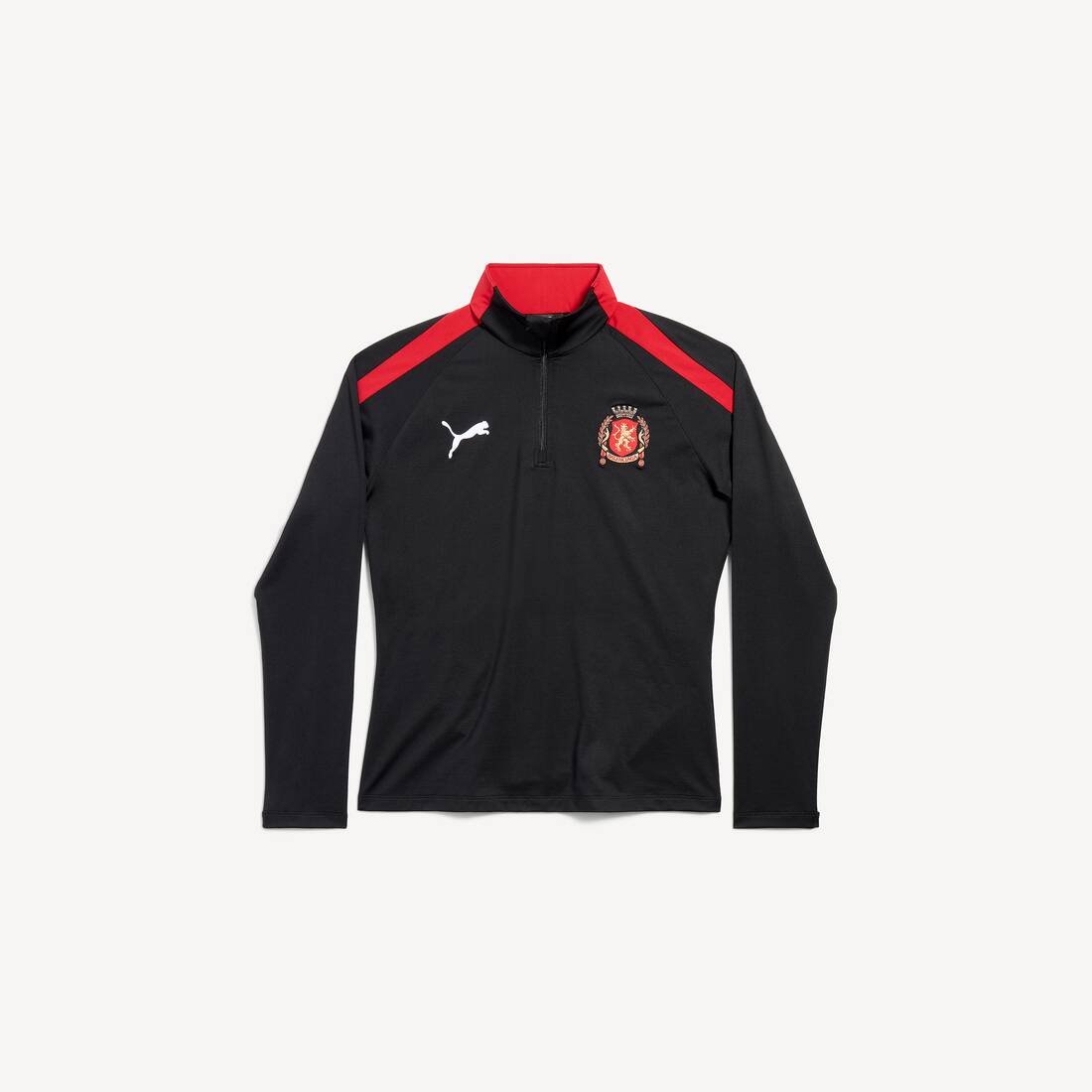 Balenciaga I Puma Half-zip Top in Black/red