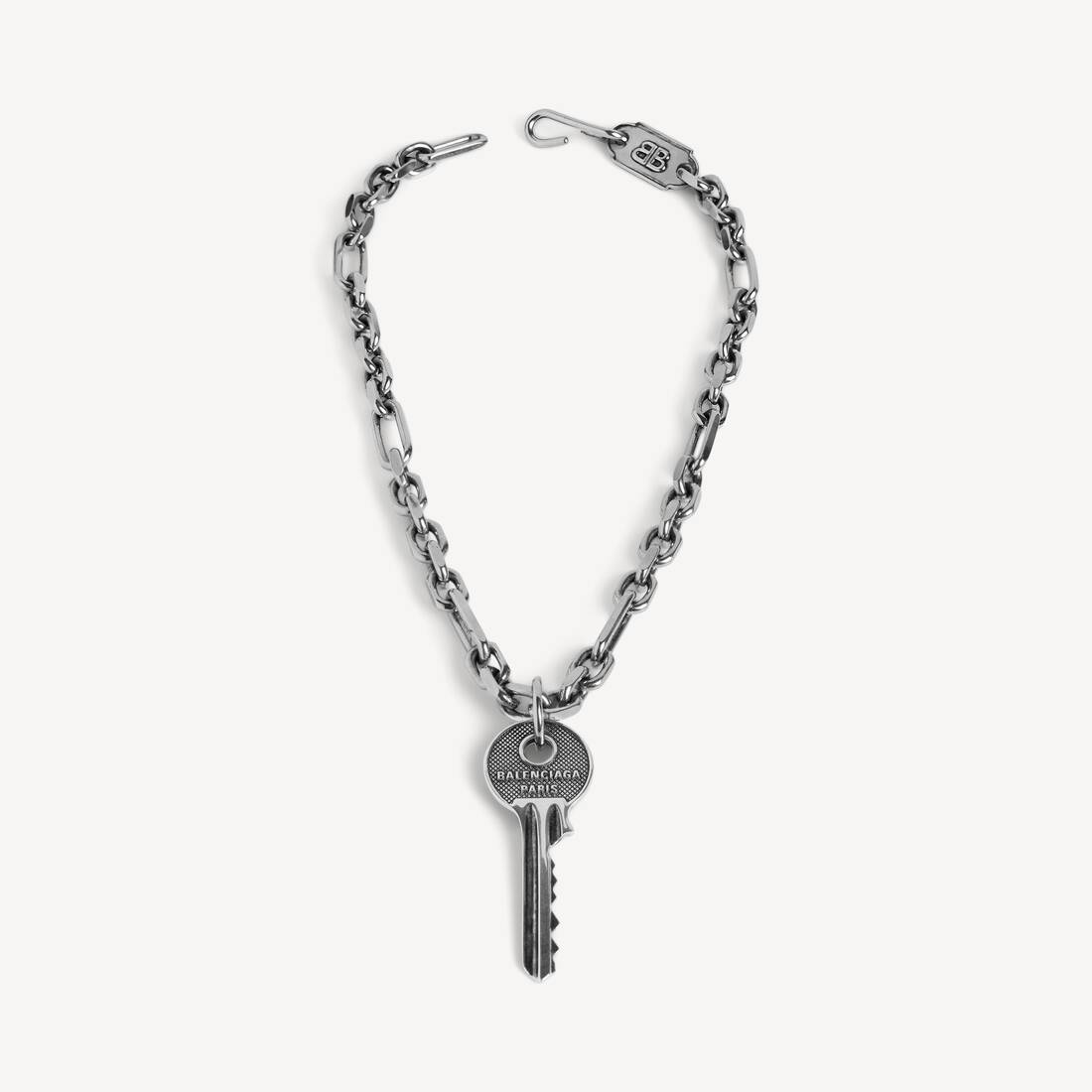 Men's Neverlost Thin Necklace in Antique Silver