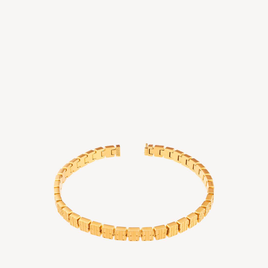 Women's Nano Mini Link Choker in Shiny Gold