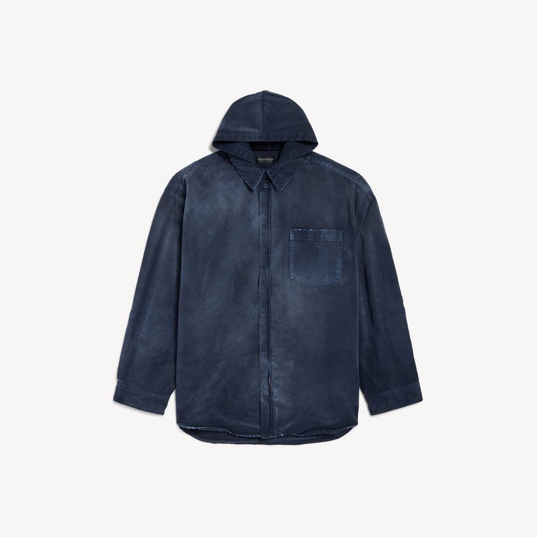 Men's Shirt Parka in Navy/dirty Dark Blue