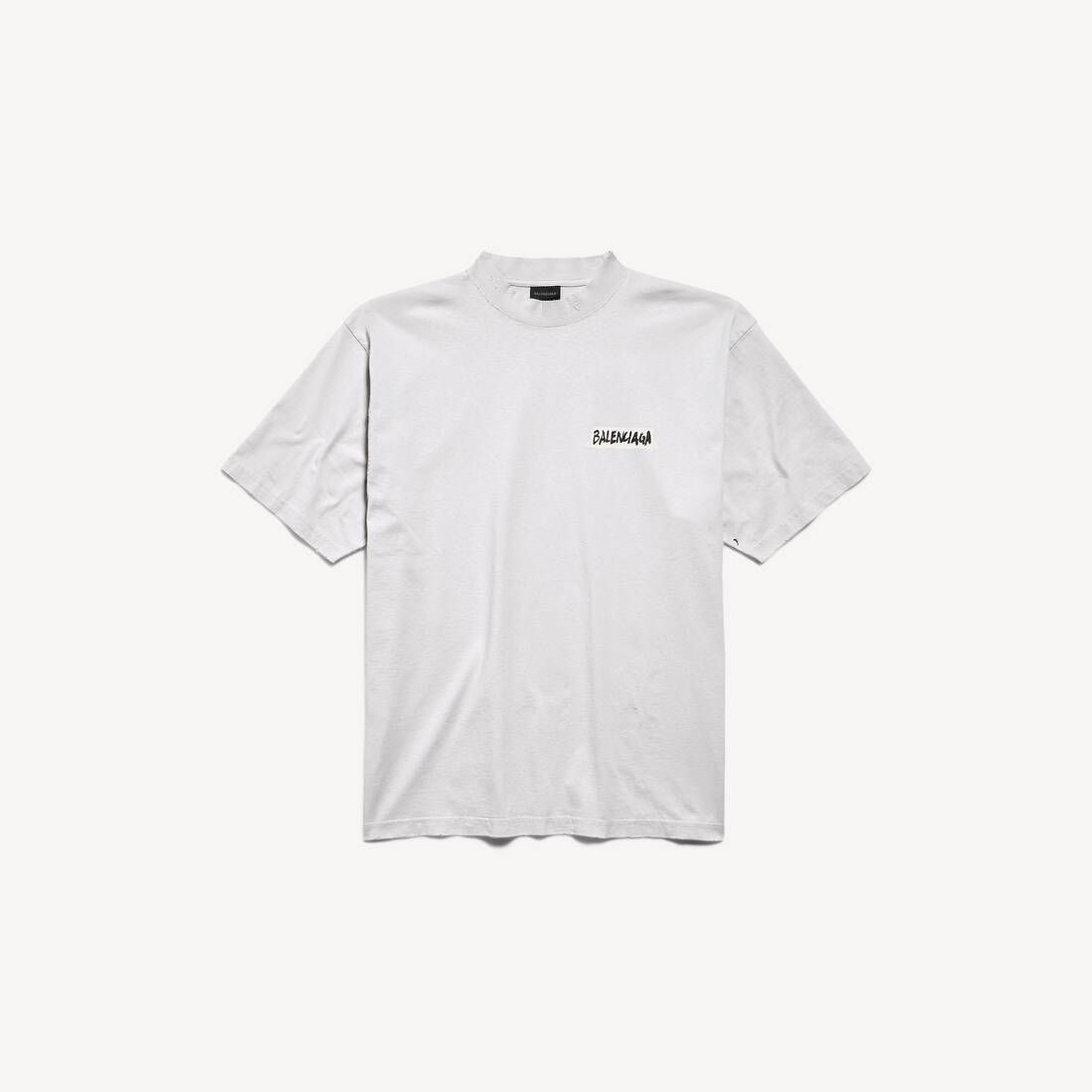 Men's Masking Tape T-shirt Medium Fit in Dirty White