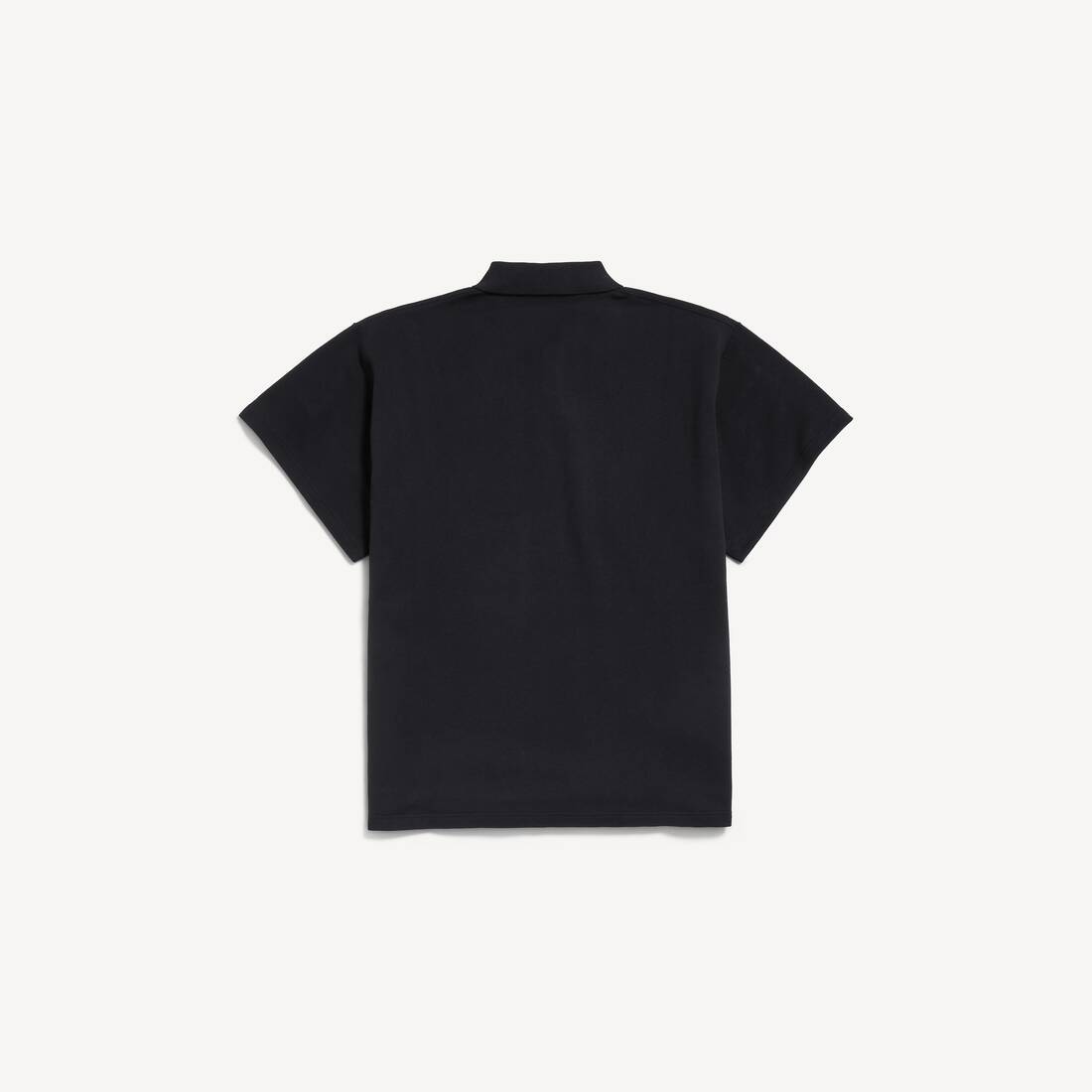 Men's Laurel Classic Short Sleeve Oversized Polo in Black