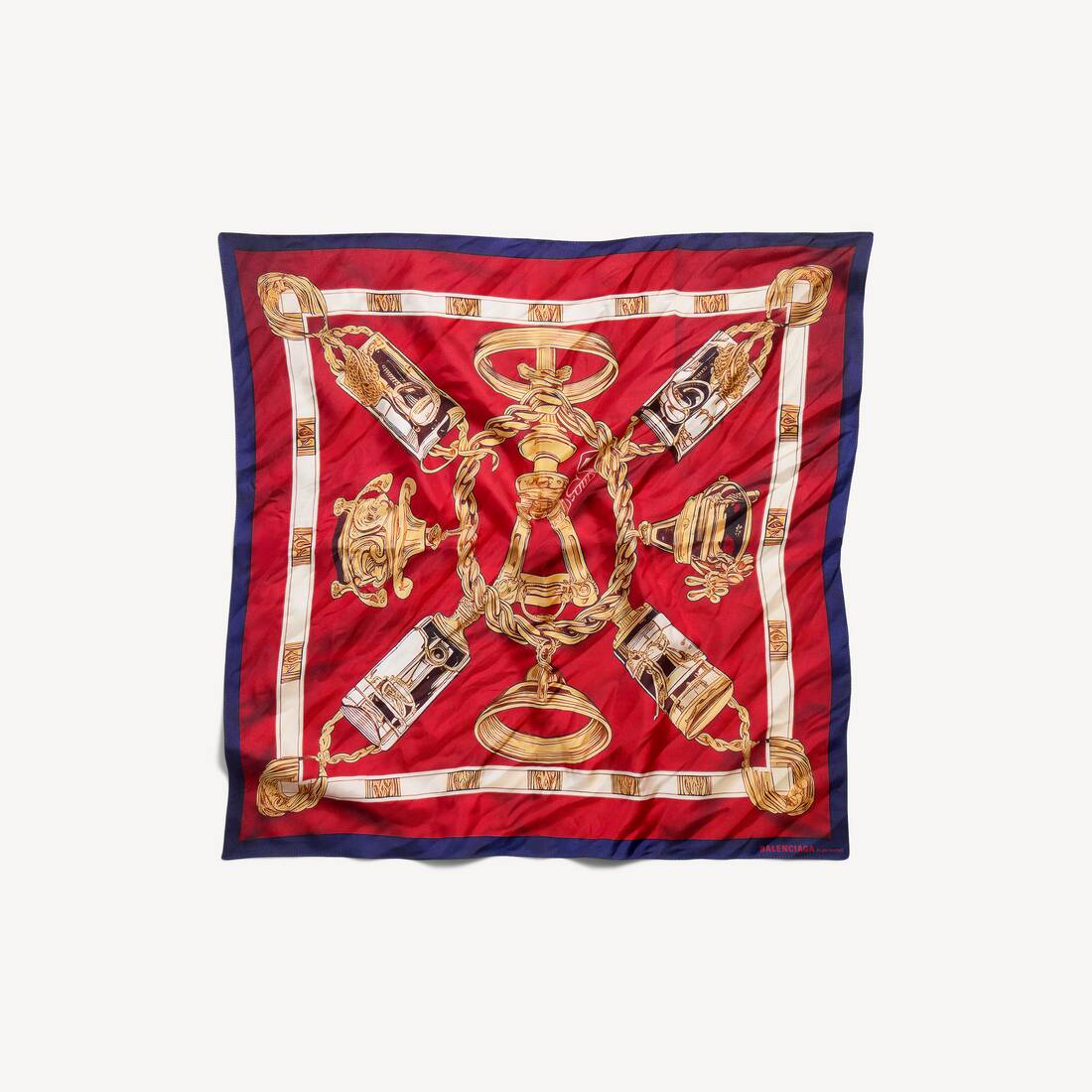 Women's Ai Scarf in Burgundy/gold