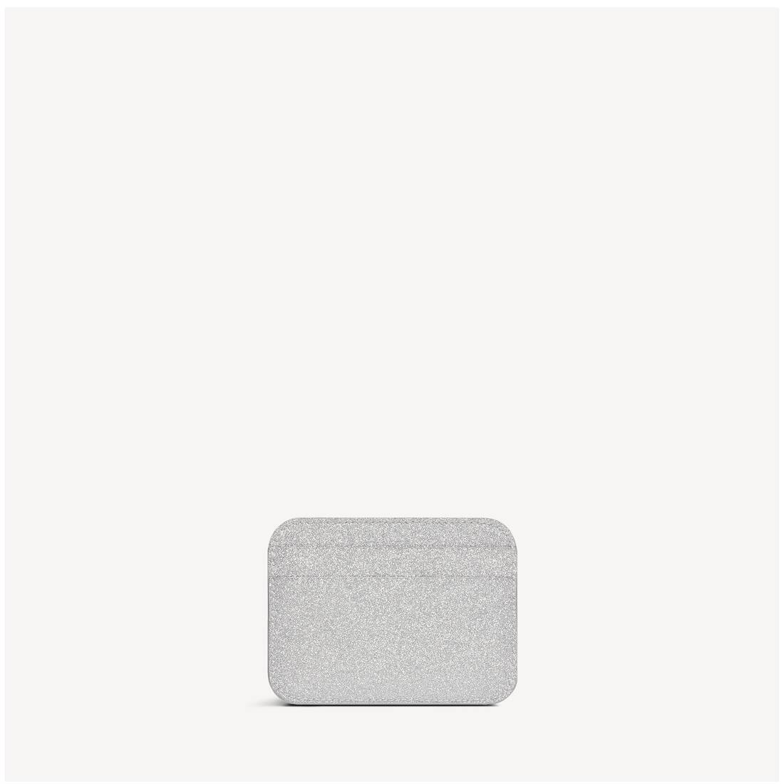 Women's Cash Card Holder Sparkling Fabric in Silver