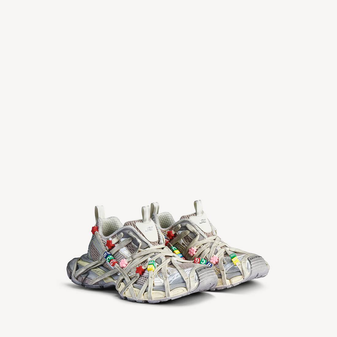 Men's 3xl Extreme Lace Sneaker in Eggshell/multicolor