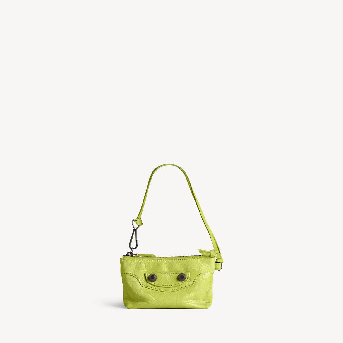 Women's Le City Zipped Pouch Charm in Pistache