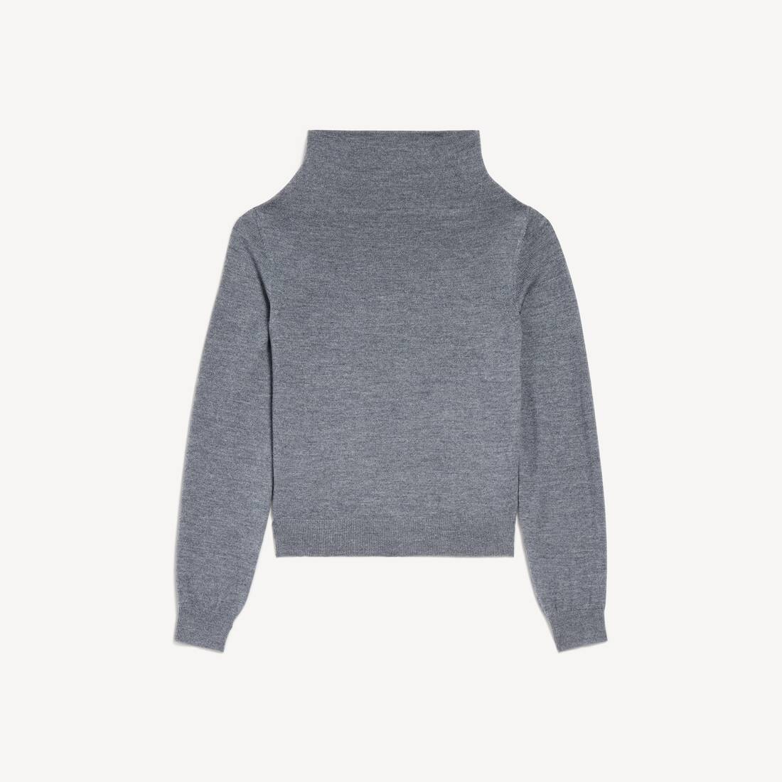 Women's Drappy Sweater in Heather Grey