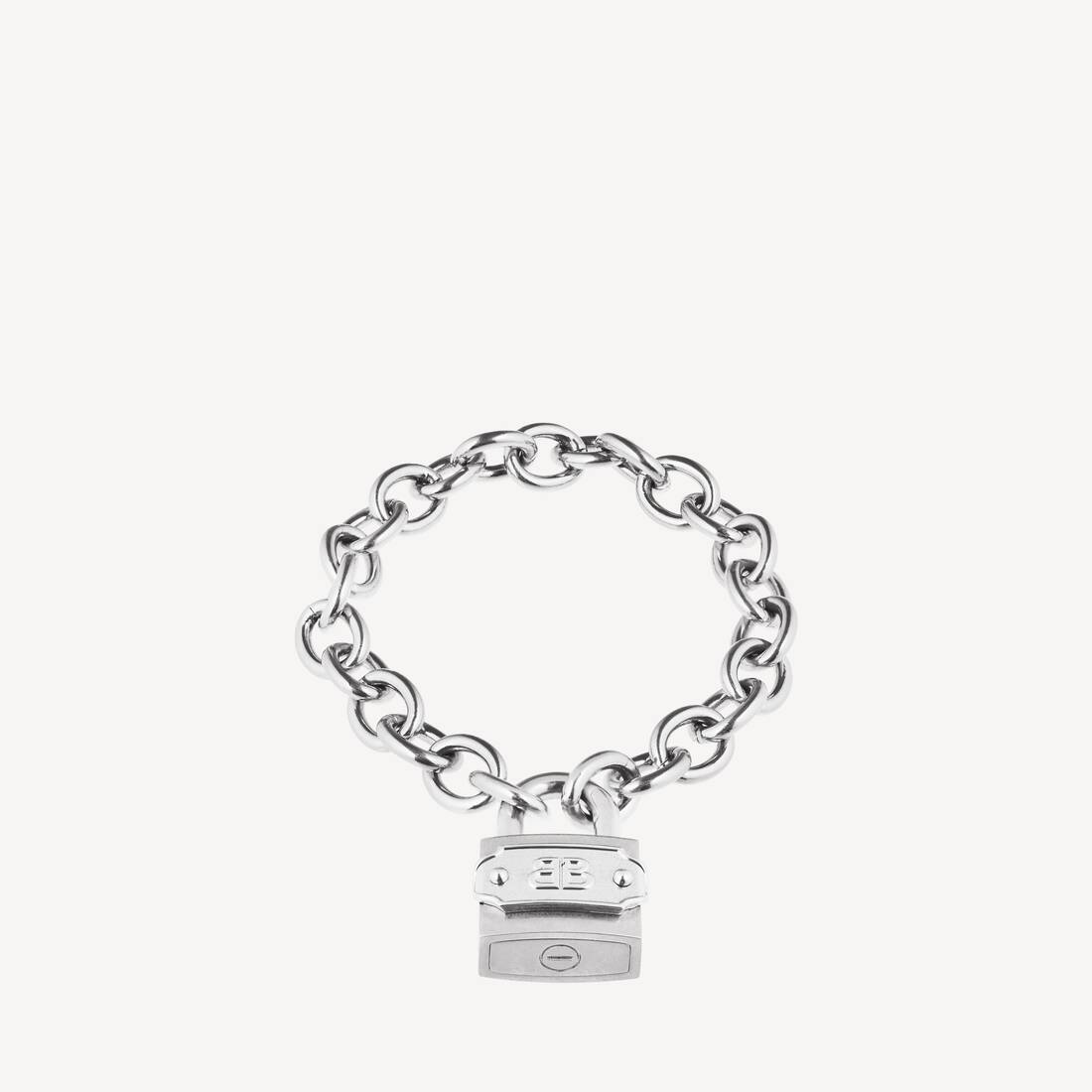 Bb Padlock Bracelet in Silver/antique Silver