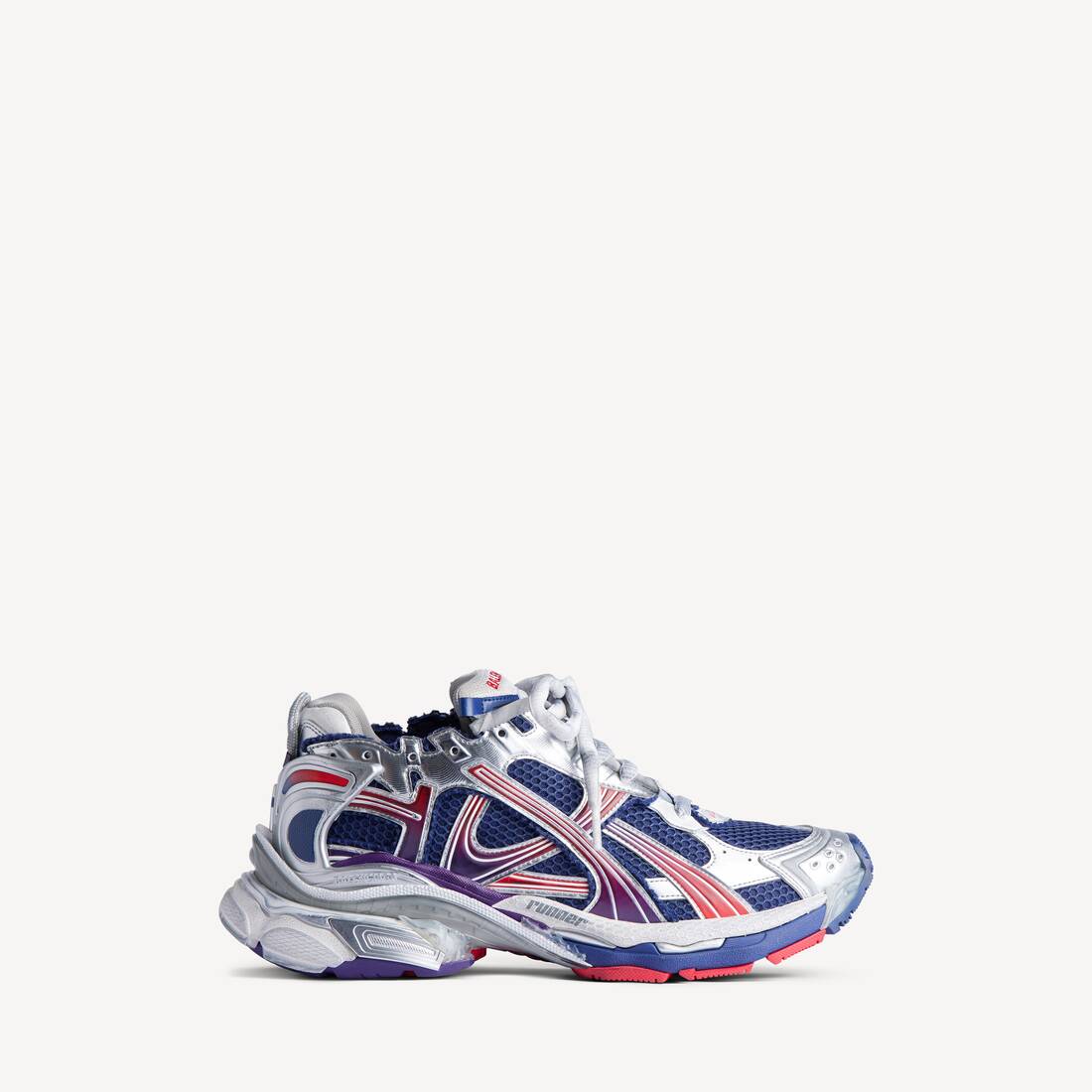 Men's Runner Gradient Sneaker in Navy/red/grey