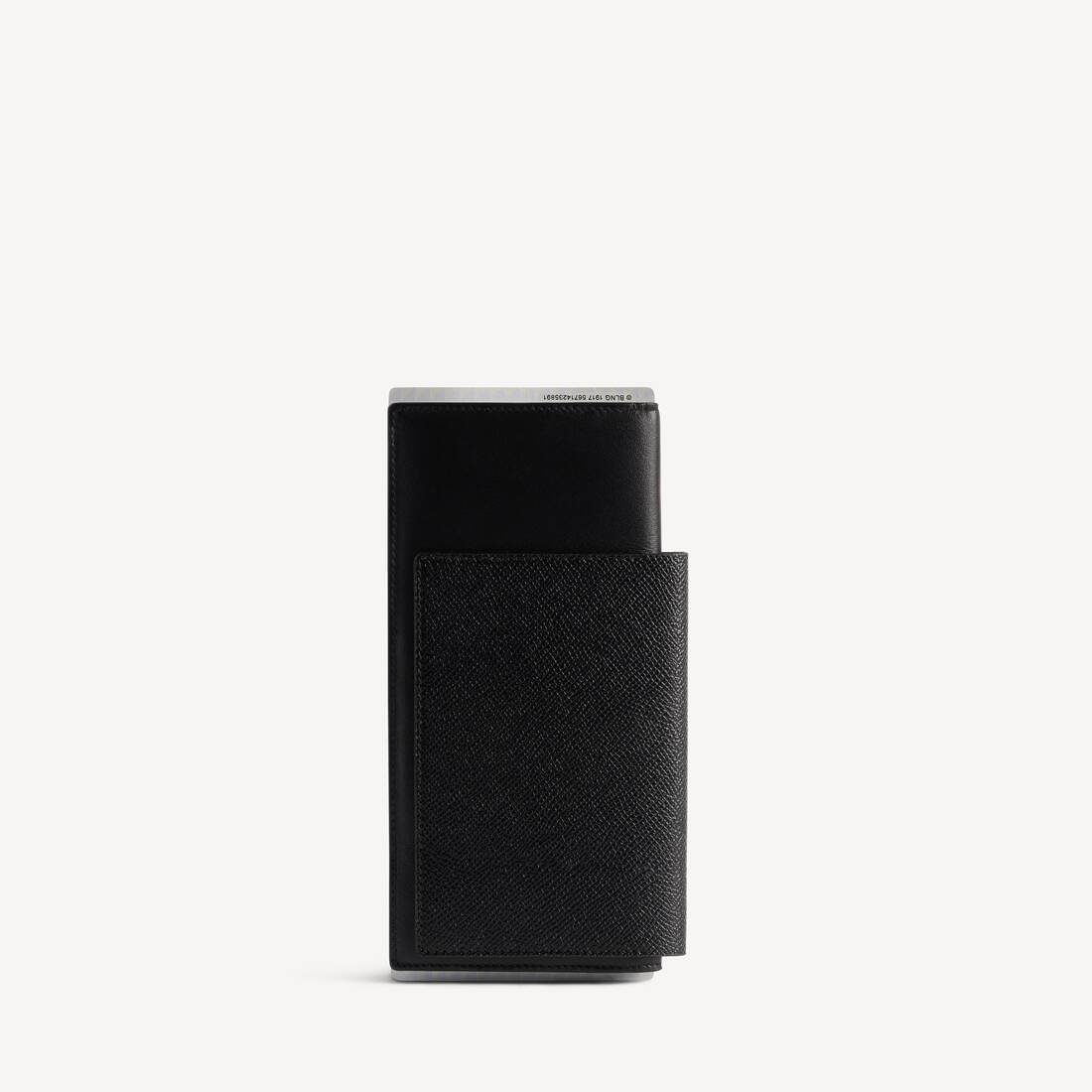 Men's Passport Long Wallet 1 Ticket in Black