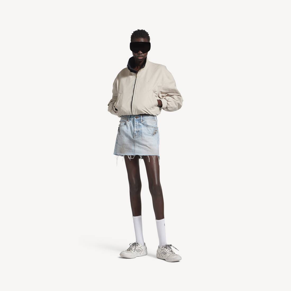Women's City Mini Skirt in Light Blue