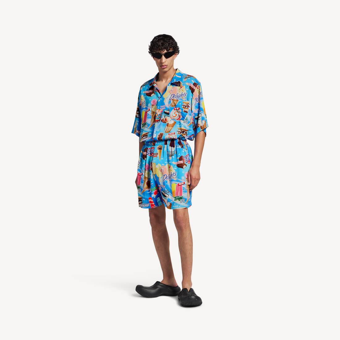 Men's Sweet Treat Pyjama Shorts in Blue