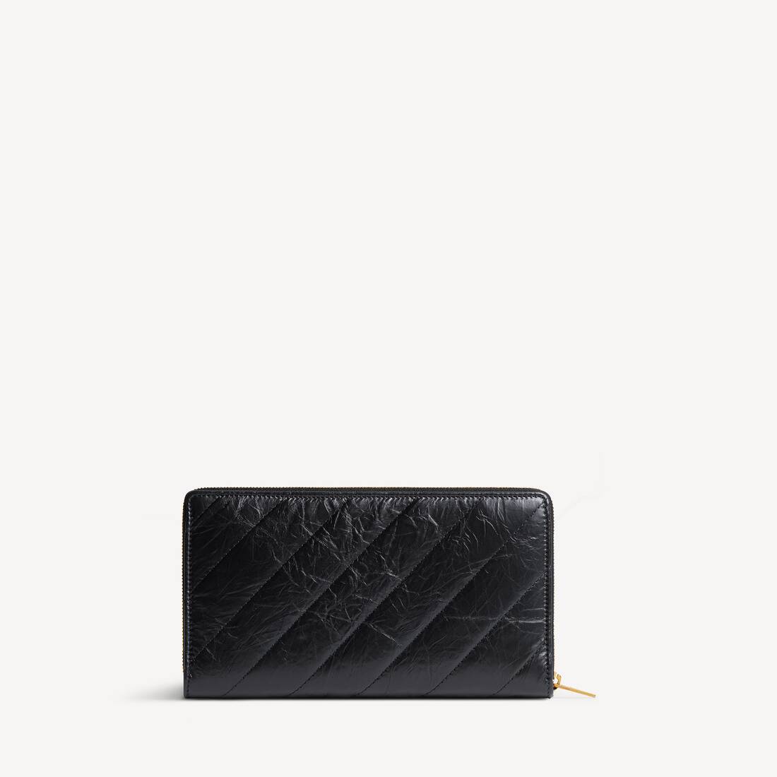 Women's Crush Continental Wallet Quilted in Black