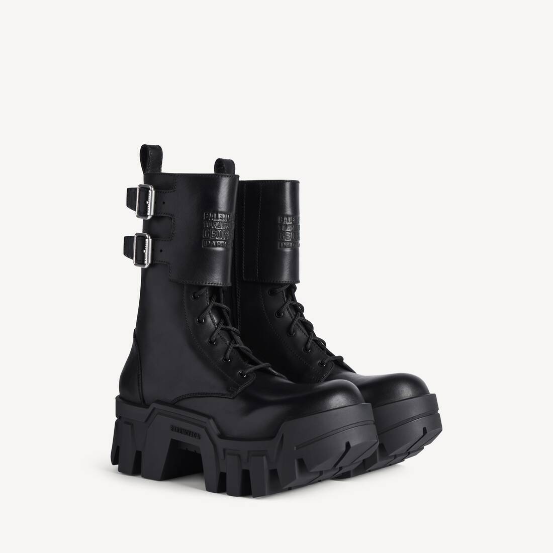 Men's Bulldozer Combat Lace-up Boot in Black