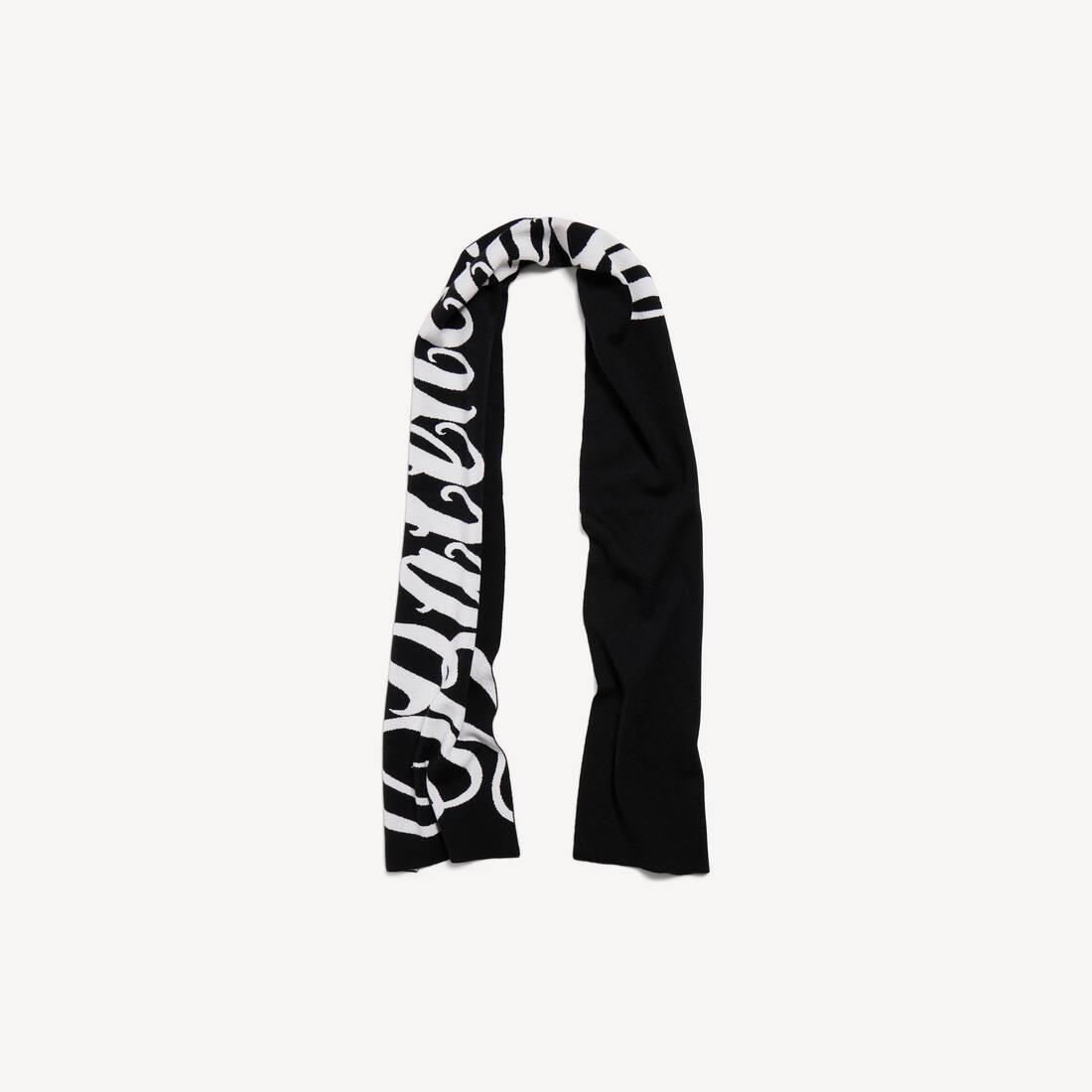 Men's Big B Scarf in Black/white