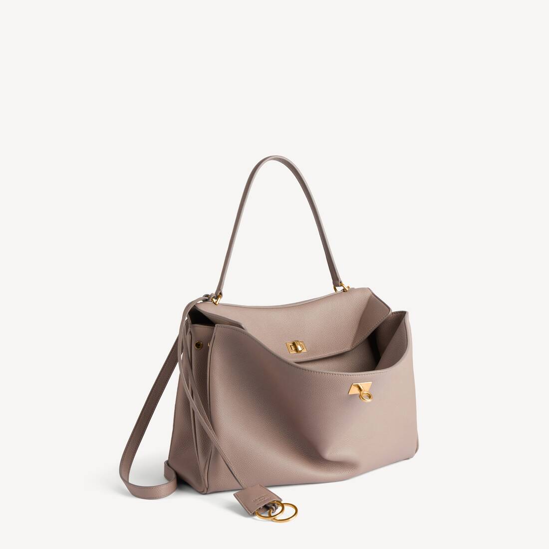 Women's Rodeo Handbag Medium Grained Calfskin in Sesame