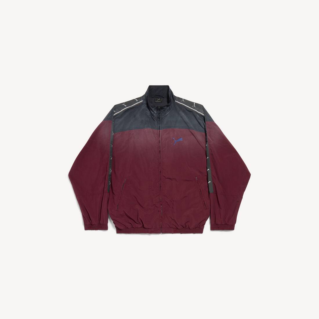 Balenciaga I Puma Tracksuit Jacket in Burgundy