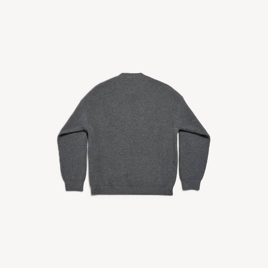 Men's Patch Crewneck Sweater in Grey