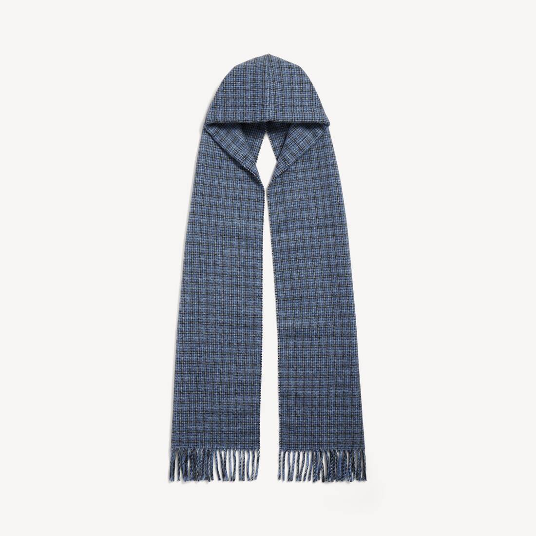 Men's Hooded Scarf in Blue