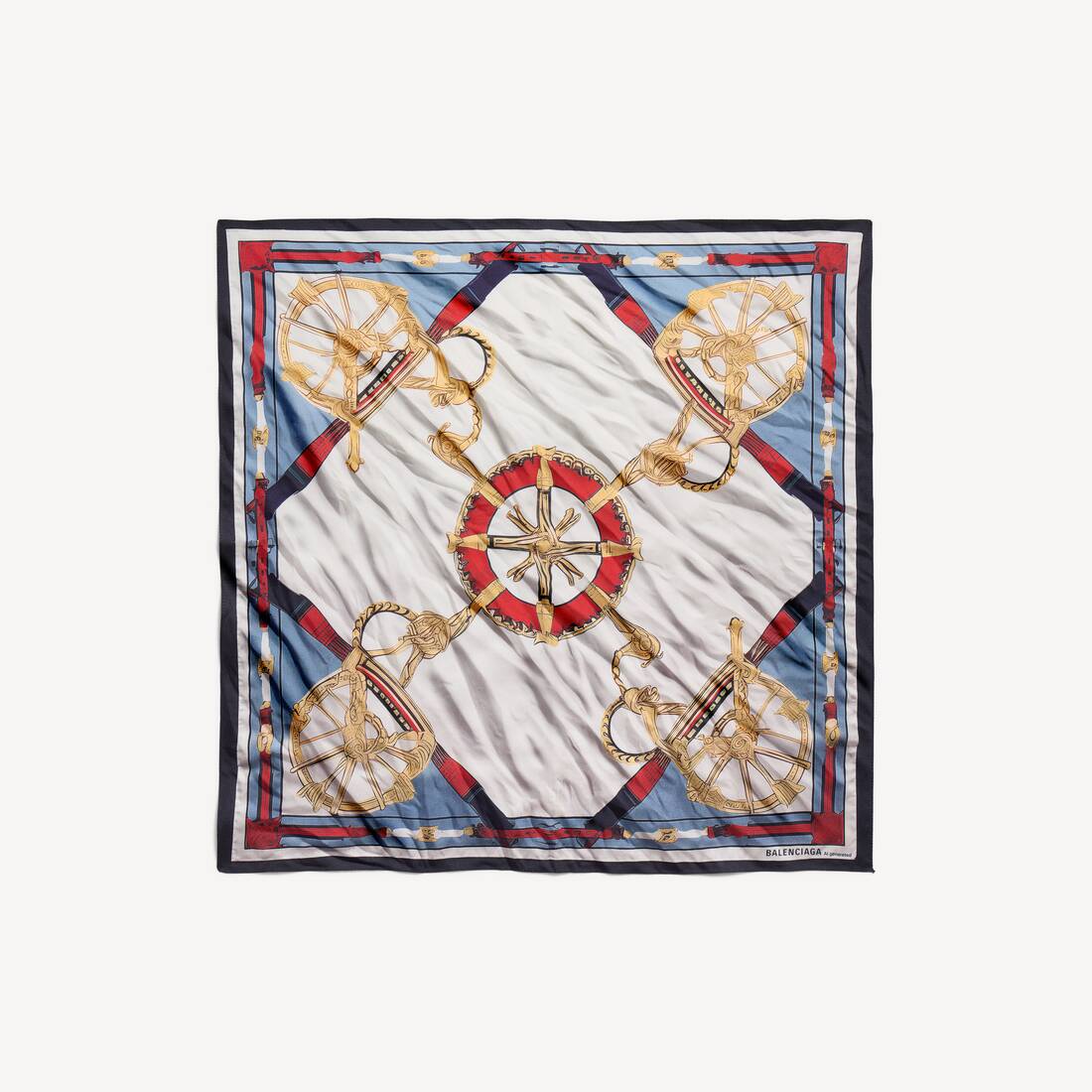 Women's Ai Scarf in Beige/light Blue