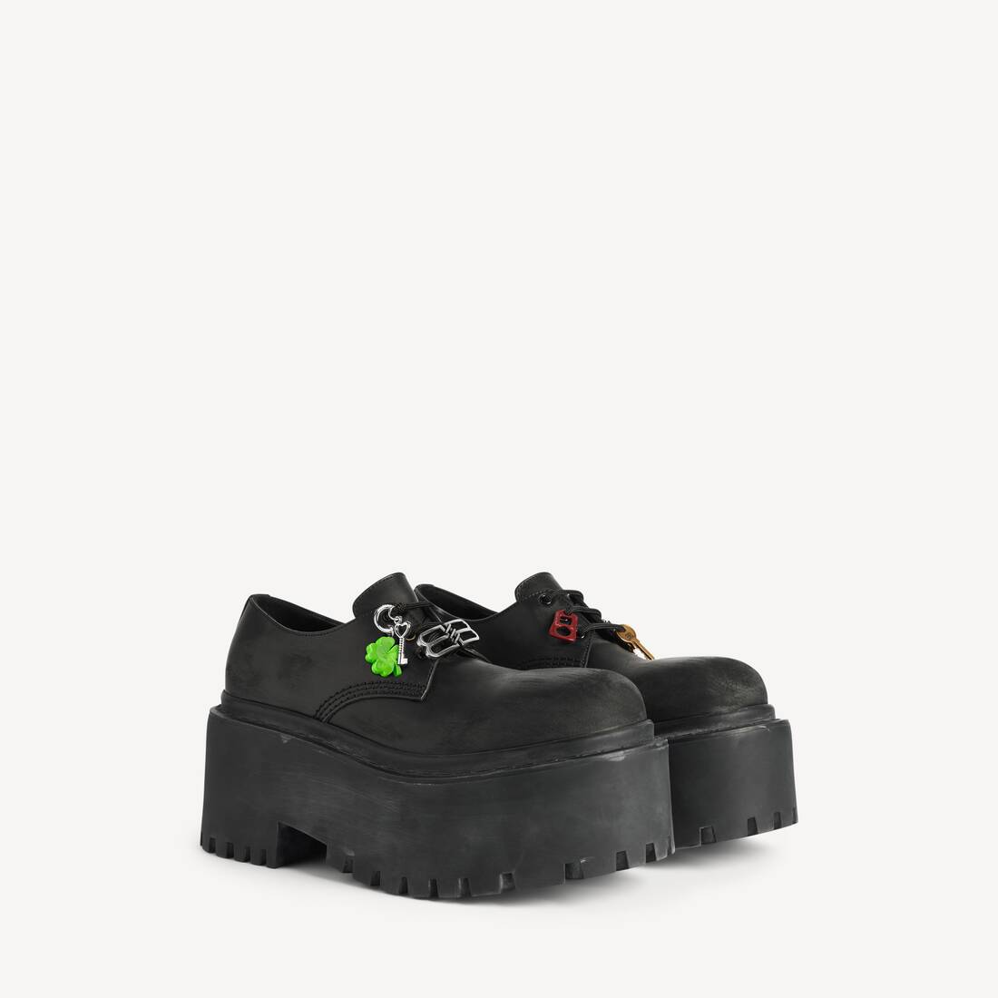 Women's Strike Platform Derby With Charms in Black/multicolor