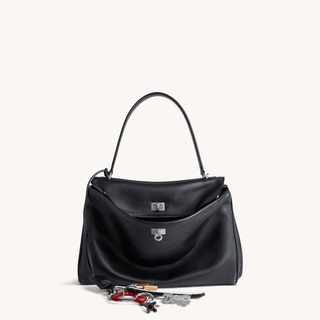 Women's Rodeo Handbag Medium With Charms in Black