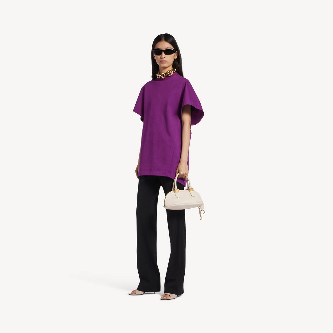 Women's Structured T-shirt in Violet