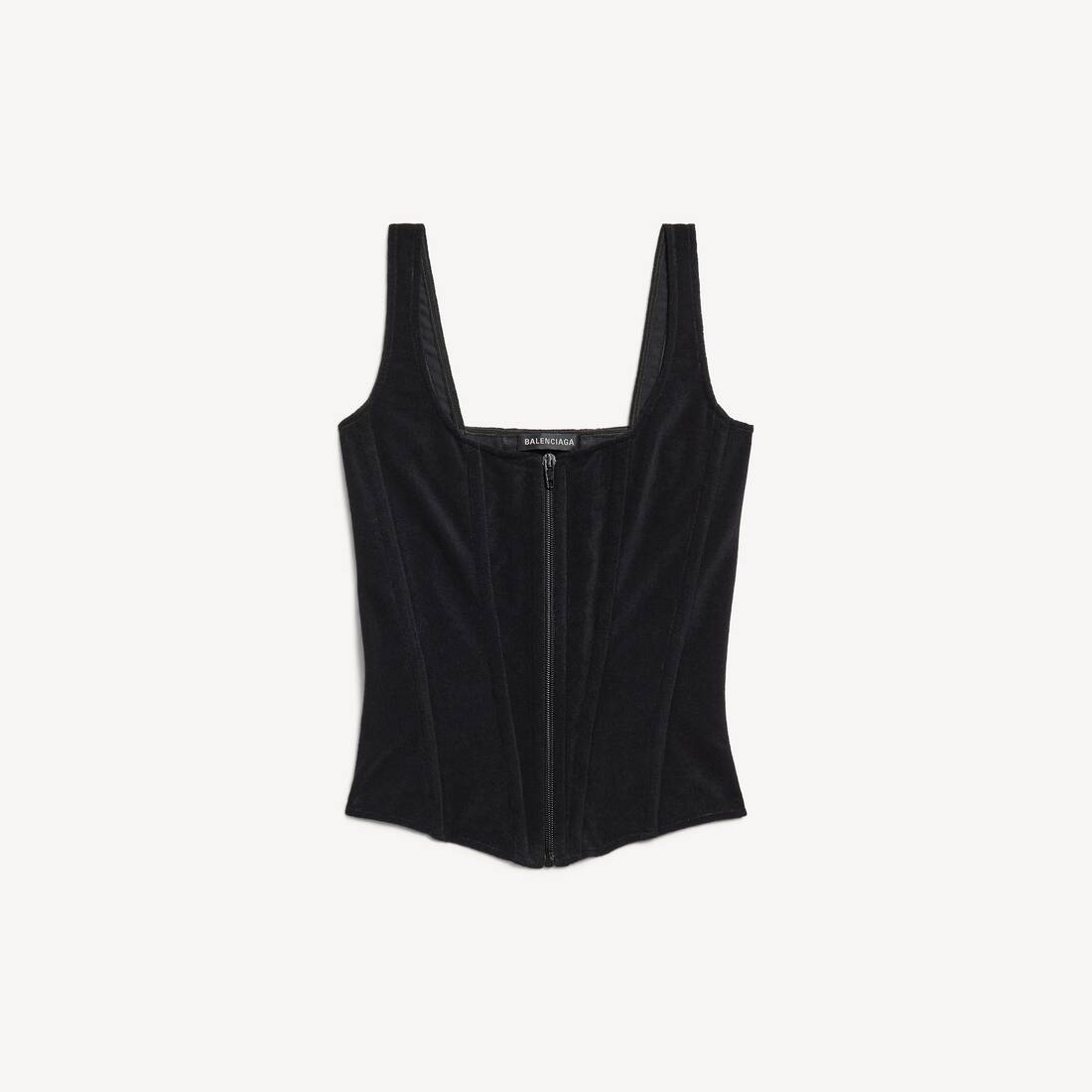 Women's Stretch Corset Top in Black
