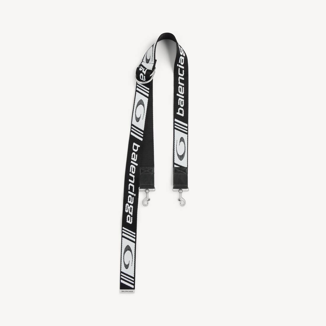 Men's D Ring Strap in Black/white