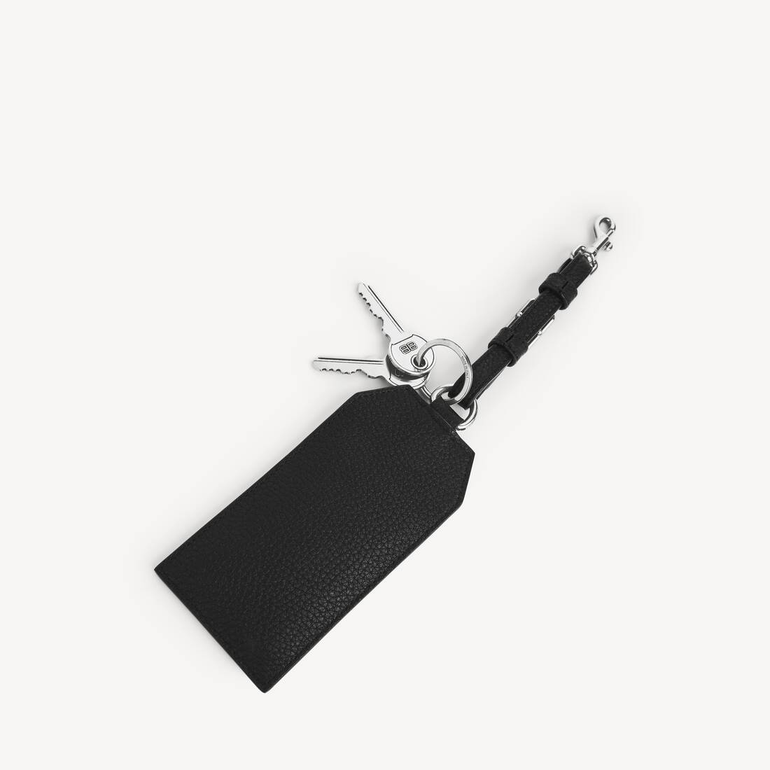 Men's Credit Charm/keychain Card Holder in Black