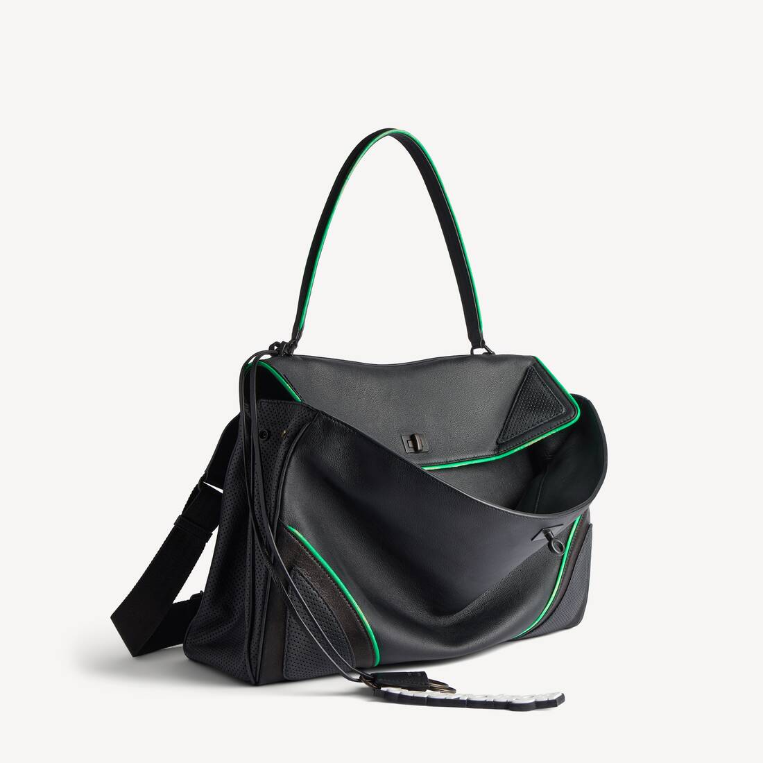 Men's Rodeo Biker Handbag Large in Black
