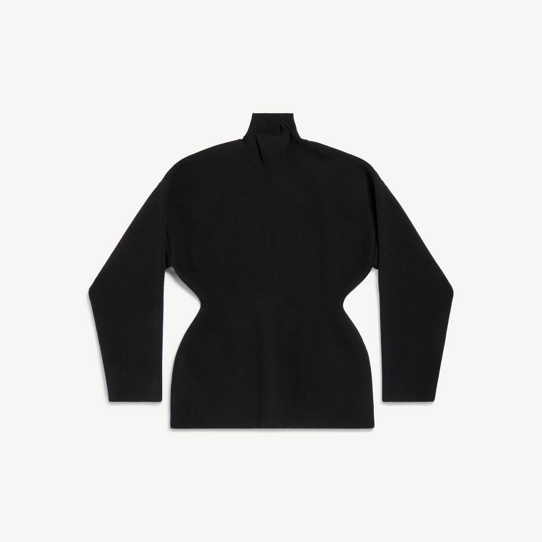 Women's Hourglass Turtleneck Sweater in Black