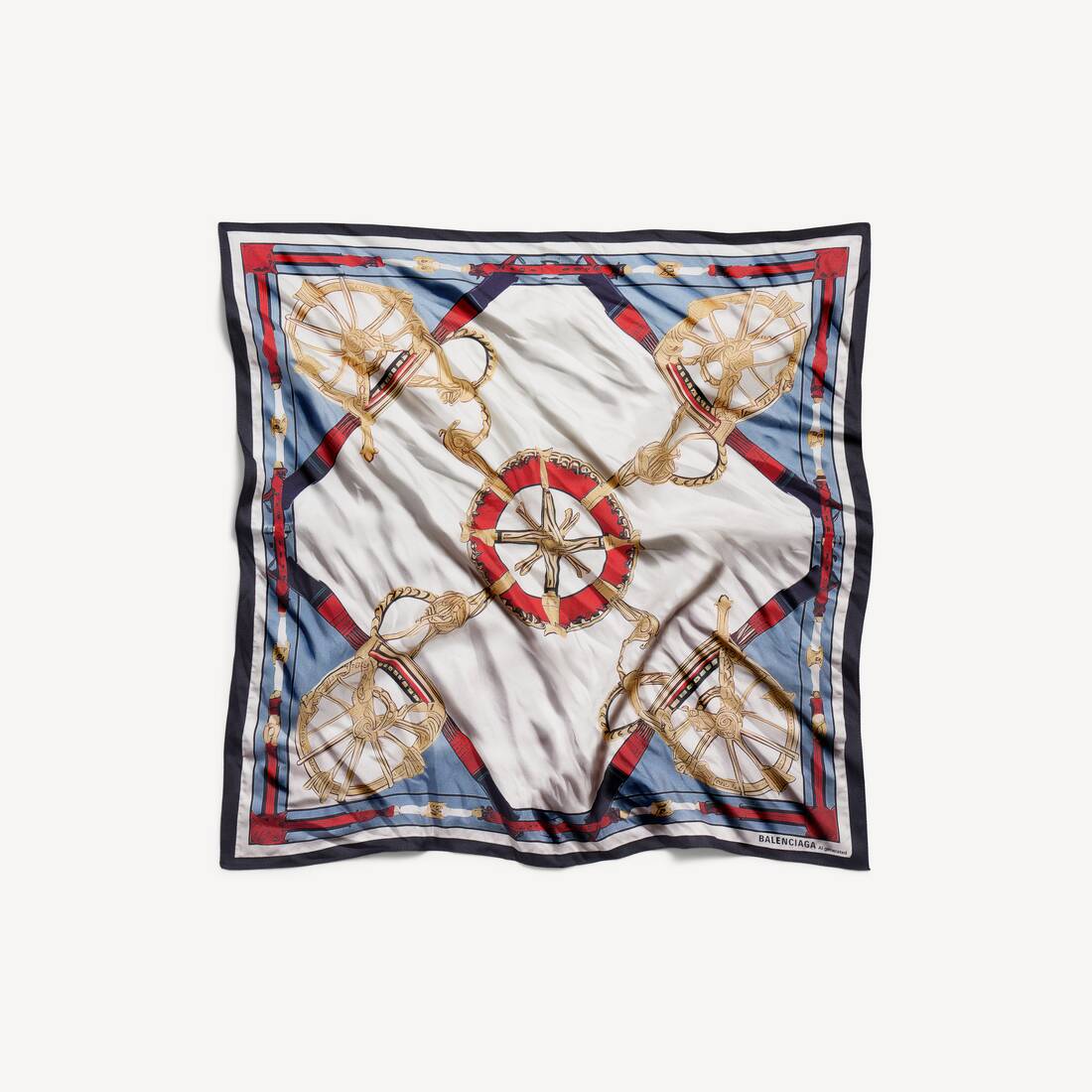Women's Ai Scarf in Beige/light Blue