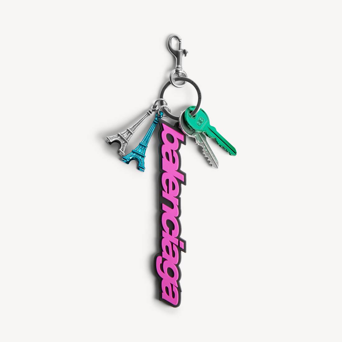 Women's Biker Balenciaga Charm/keychain in Pink/black