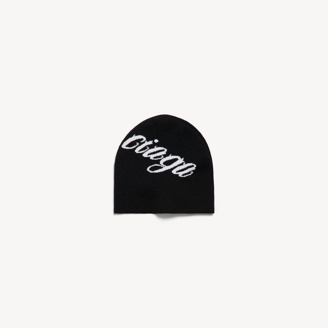 Men's Big B Beanie in Black/white