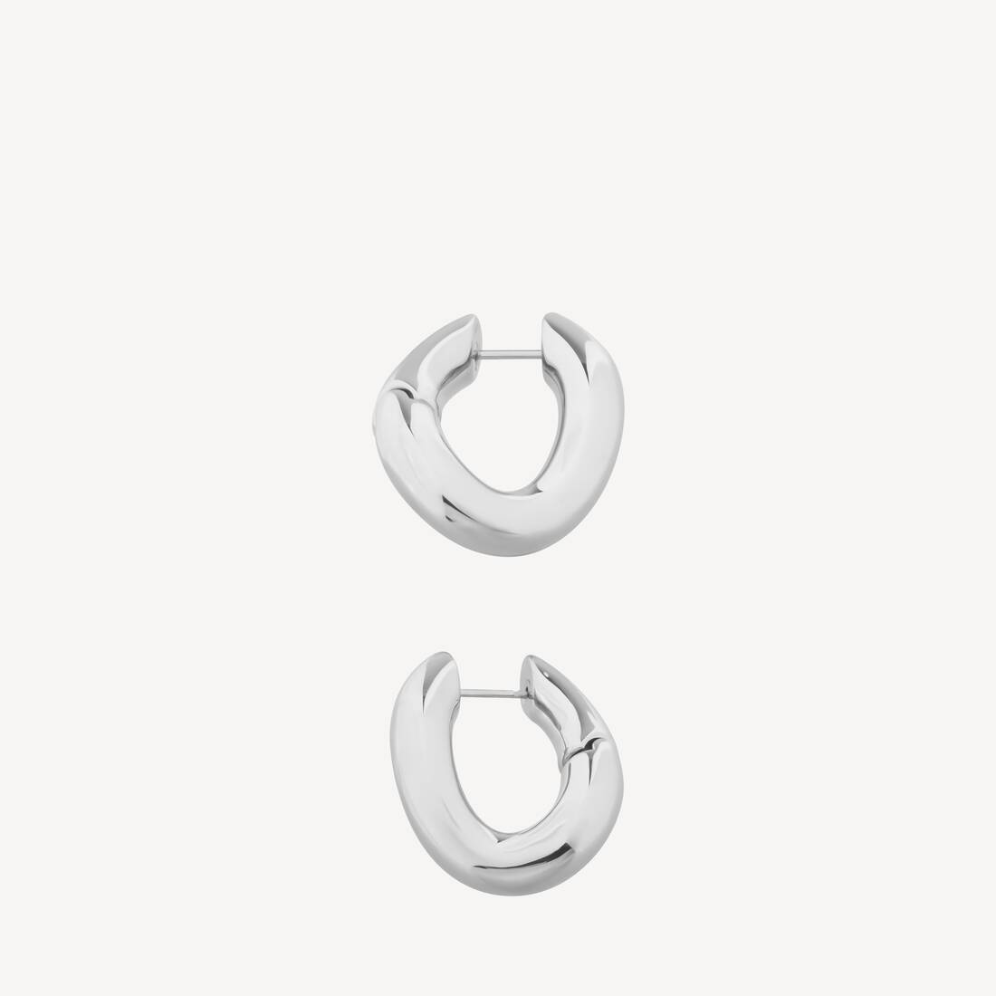 Women's Loop Earrings in Silver