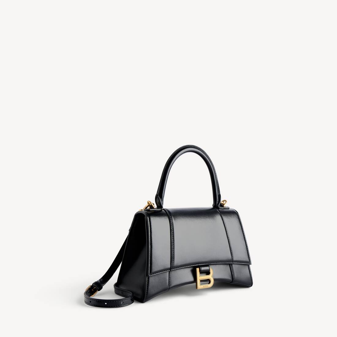 Women's Hourglass Handbag Small in Black
