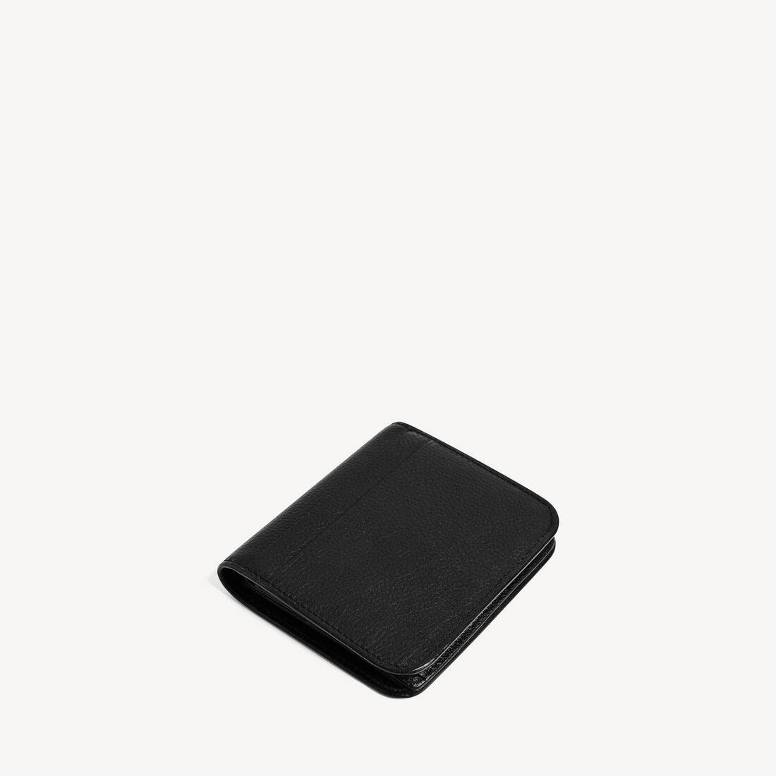 Cash Flap Coin And Card Holder in Black
